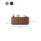 Buffet moderne en bois avec étagère et tiroirs modulables