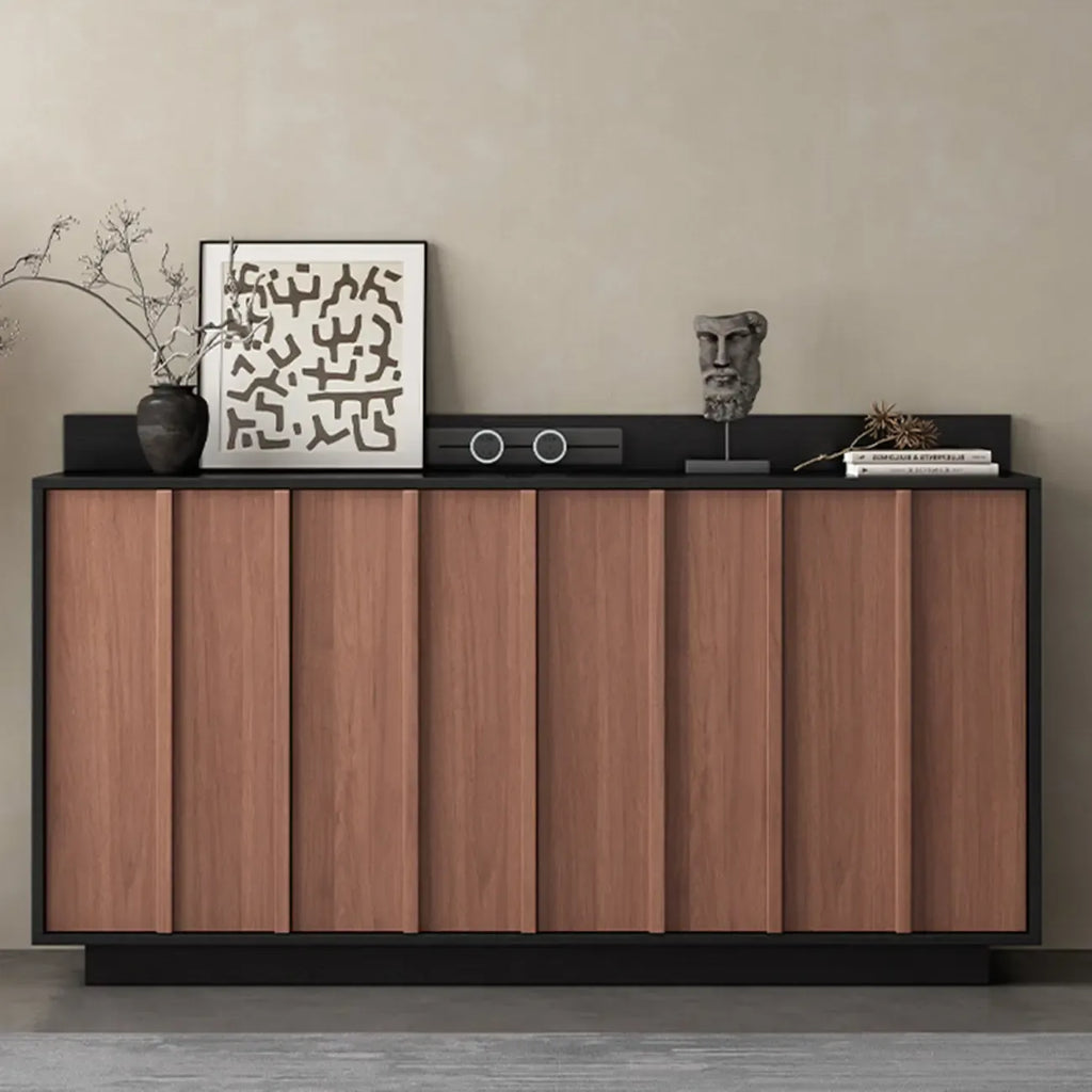Buffet moderne en bois avec étagère et tiroirs modulables