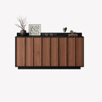 Buffet moderne en bois avec étagère et tiroirs modulables