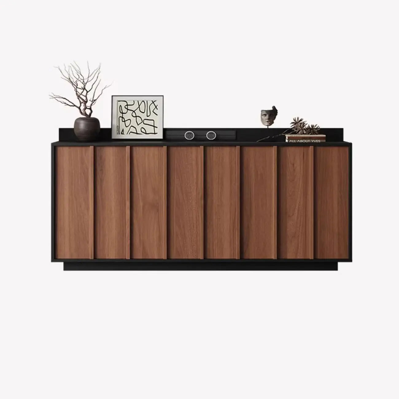 Buffet moderne en bois avec étagère et tiroirs modulables