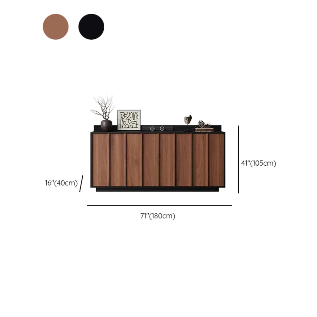 Buffet moderne en bois avec étagère et tiroirs modulables