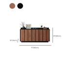 Buffet moderne en bois avec étagère et tiroirs modulables