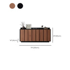 Buffet moderne en bois avec étagère et tiroirs modulables