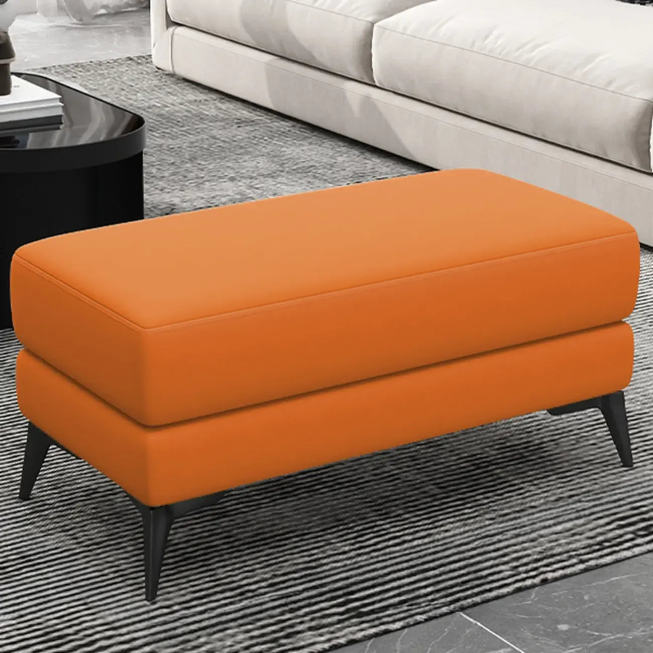 Banc de chambre moderne rembourré de couleur unie