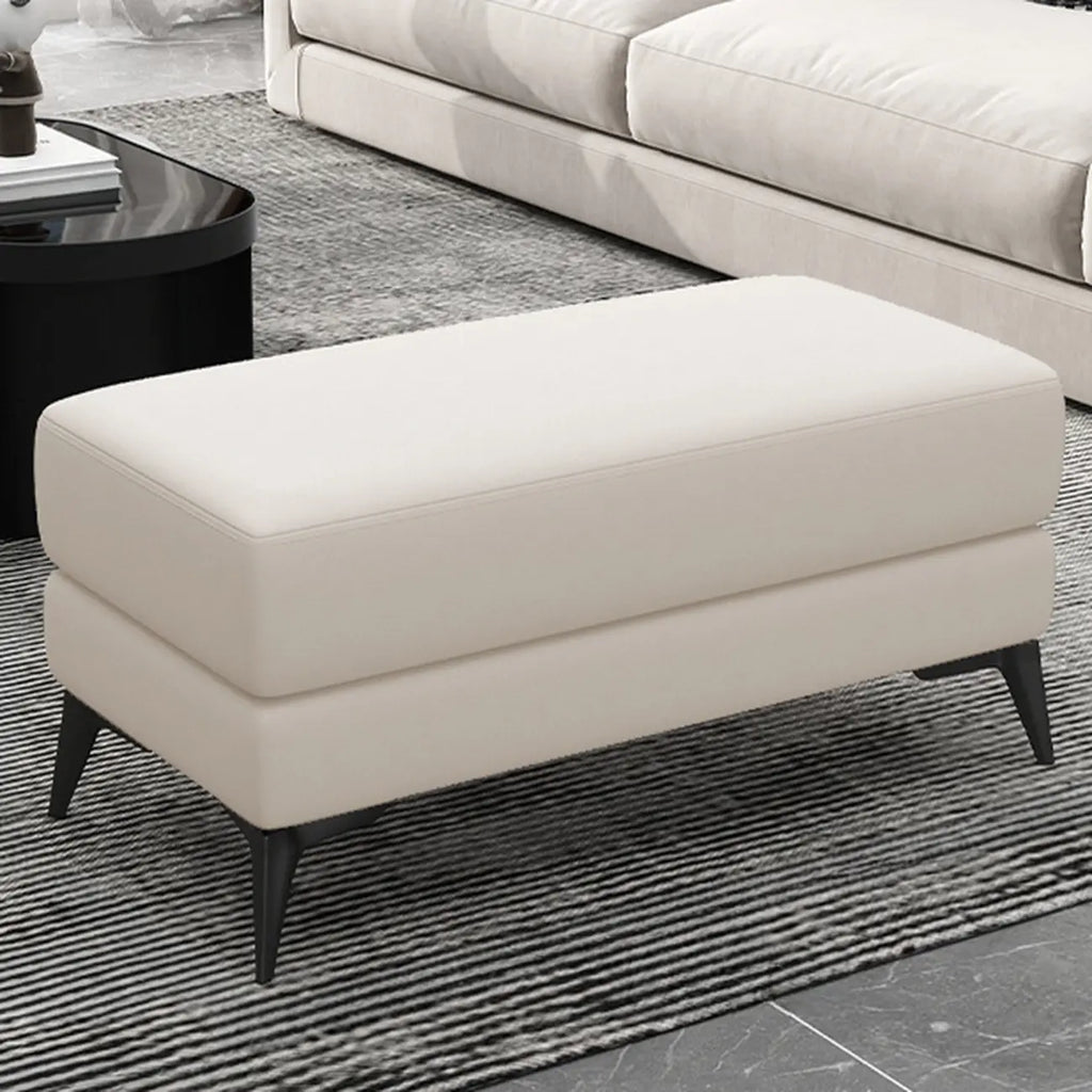 Banc de chambre moderne rembourré de couleur unie