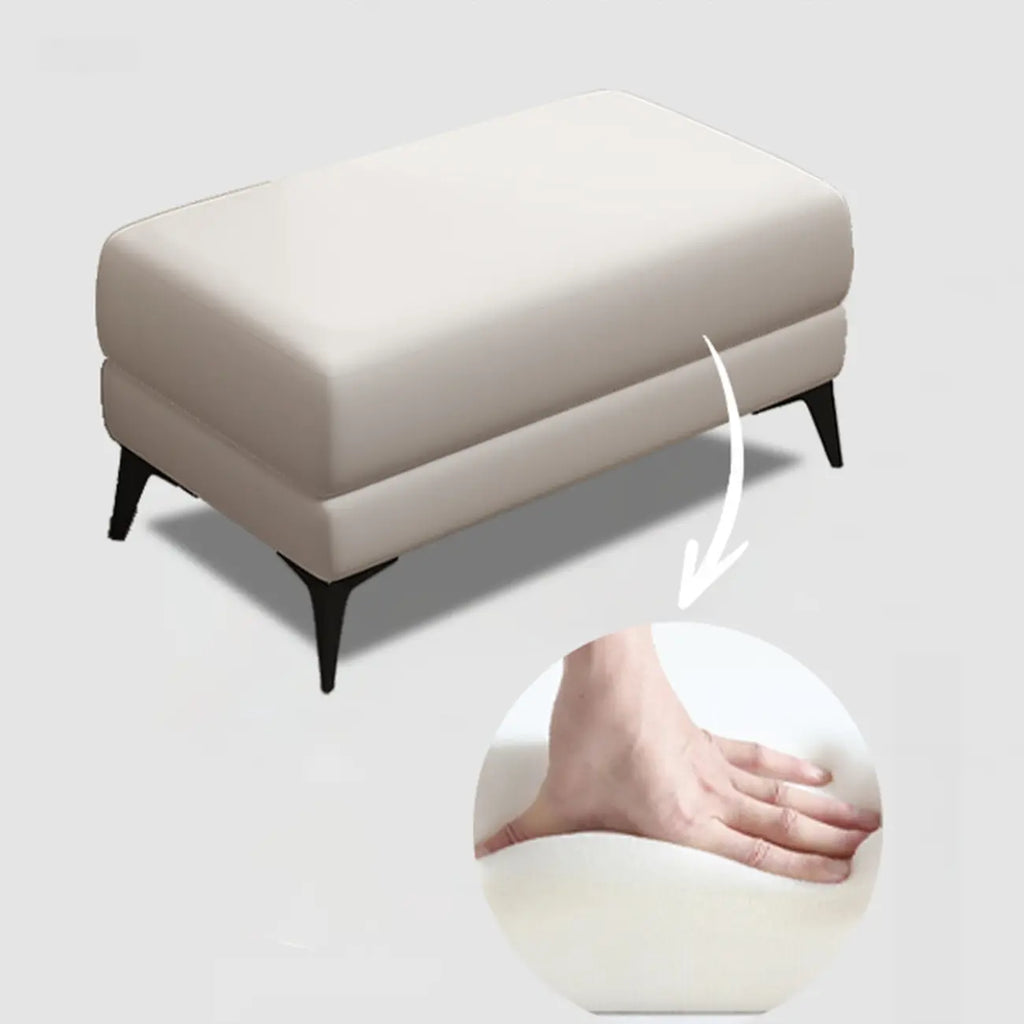 Banc de chambre moderne rembourré de couleur unie