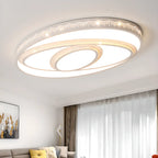 Plafonnier à 3 lumières avec abat-jour en alliage PMMA blanc pour salon symétrique