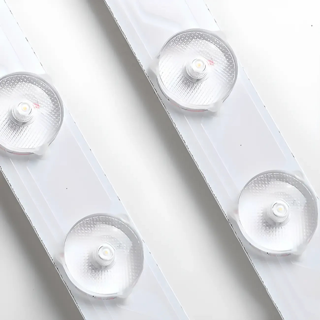 Plafonnier à 3 lumières avec abat-jour en alliage PMMA blanc pour salon symétrique