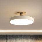 Plafonnier semi-encastré rond à LED bleue