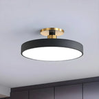 Plafonnier semi-encastré rond à LED bleue