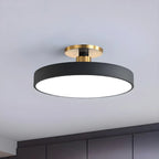 Plafonnier semi-encastré rond à LED bleue
