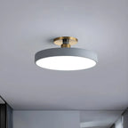 Plafonnier semi-encastré rond à LED bleue