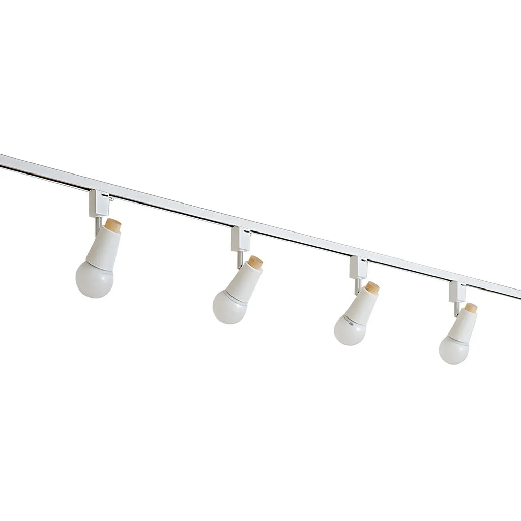 Spot sur rail semi-encastré conique moderne à 4 lumières, réglable