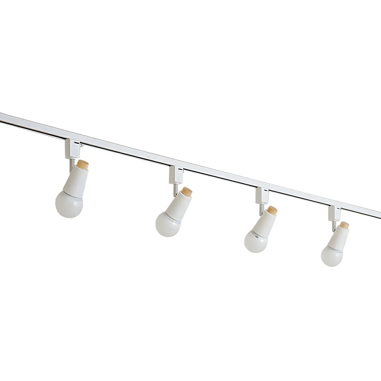 Spot sur rail semi-encastré conique moderne à 4 lumières, réglable