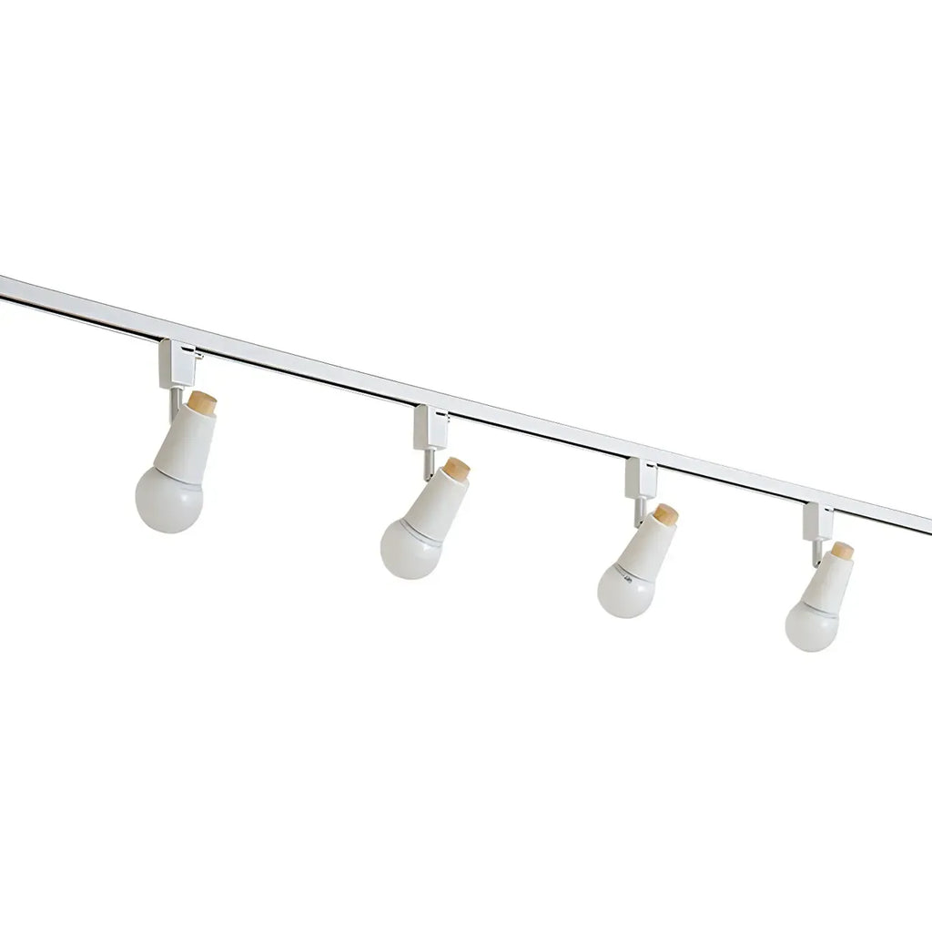 Spot sur rail semi-encastré conique moderne à 4 lumières, réglable