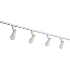 Spot sur rail semi-encastré conique moderne à 4 lumières, réglable