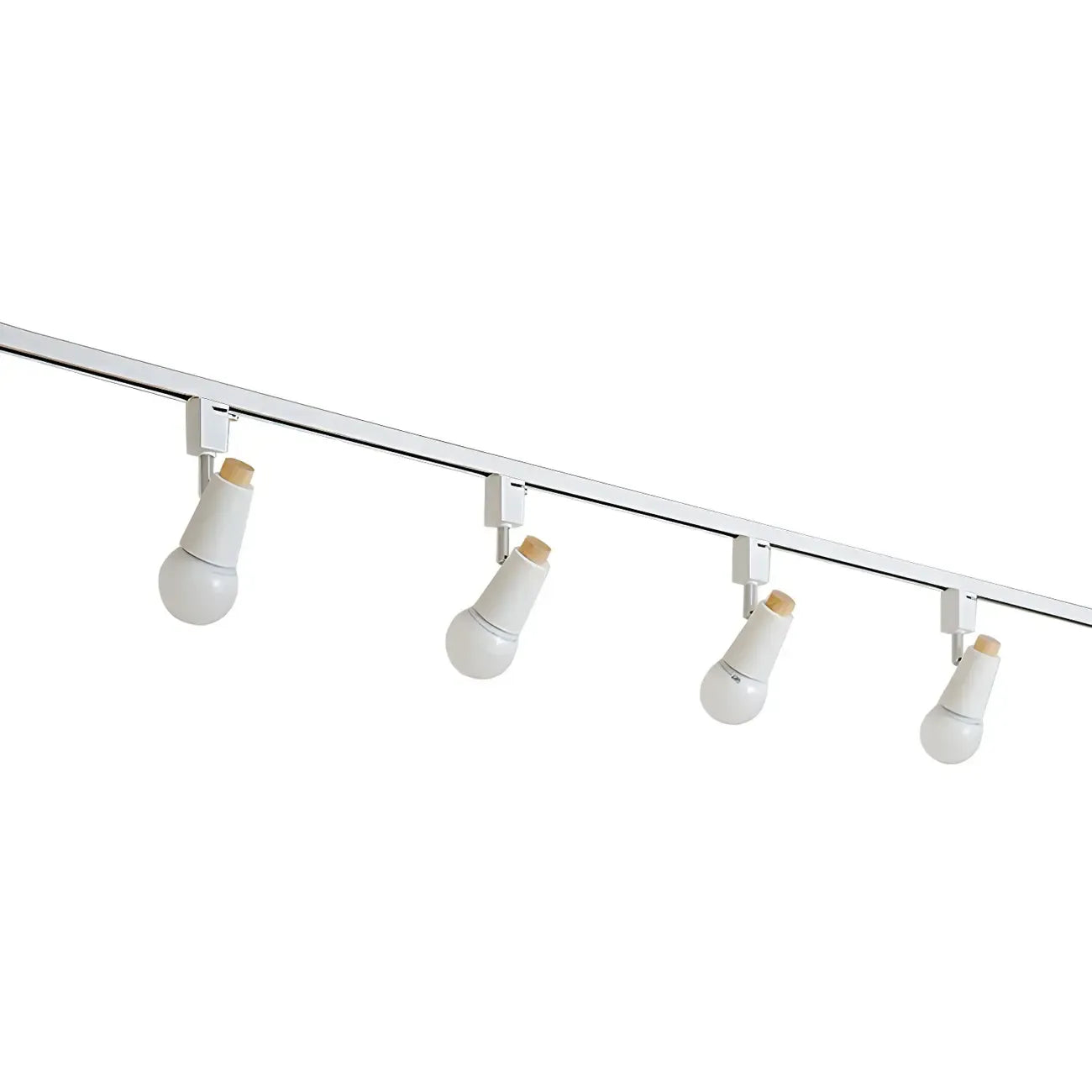 Spot sur rail semi-encastré conique moderne à 4 lumières, réglable