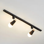 Spot sur rail semi-encastré conique moderne à 4 lumières, réglable