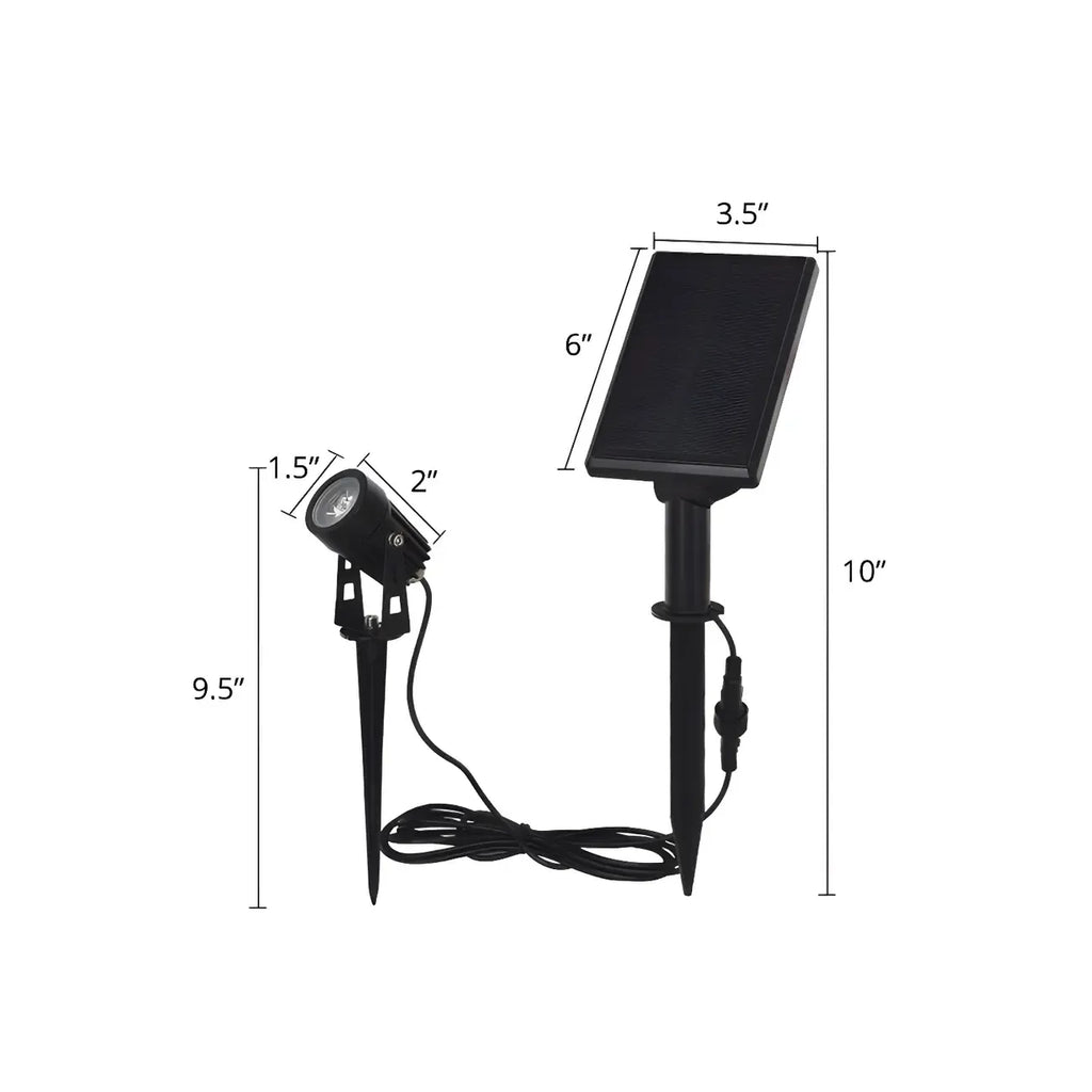 Projecteur solaire moderne à piquet pour éclairage paysager