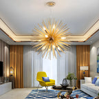 Lustre unique doré Sputnik Starburst à hauteur réglable