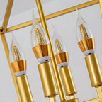 Lanterne industrielle réglable en métal avec cage pour bougies