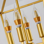 Lanterne industrielle réglable en métal avec cage pour bougies