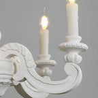 Lustre vintage en bois gris style rustique
