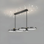 Suspension moderne à anneau noir avec variateur