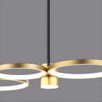 Suspension moderne à anneau noir avec variateur