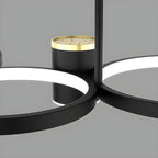 Suspension moderne à anneau noir avec variateur