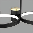 Suspension moderne à anneau noir avec variateur