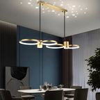 Suspension moderne à anneau noir avec variateur