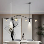 Suspension moderne et élégante à 6 lumières pour îlot de cuisine