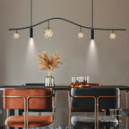 Suspension moderne et élégante à 6 lumières pour îlot de cuisine