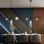 Suspension moderne et élégante à 6 lumières pour îlot de cuisine