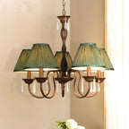 Lustre suspendu à 5 lumières réglables en cristal