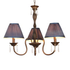 Lustre suspendu à 5 lumières réglables en cristal