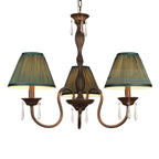 Lustre suspendu à 5 lumières réglables en cristal
