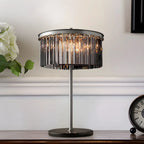 Lampe de table LED moderne en cristal pour salon