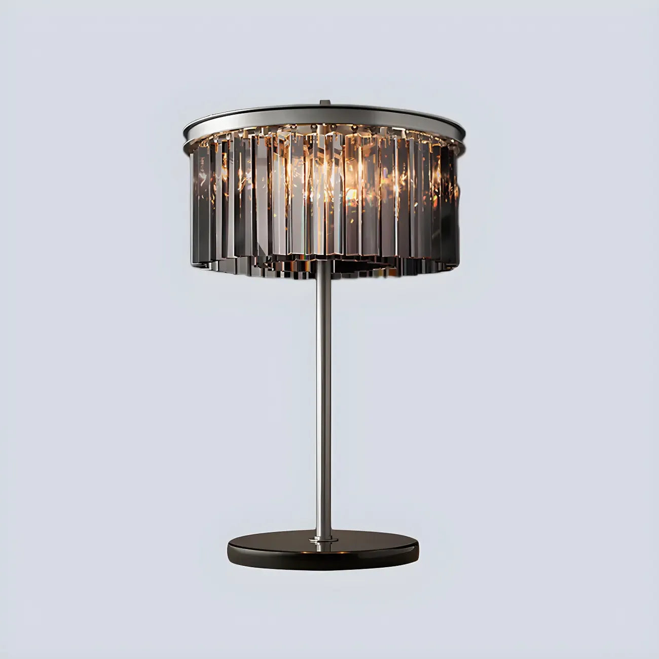 Lampe de table LED moderne en cristal pour salon