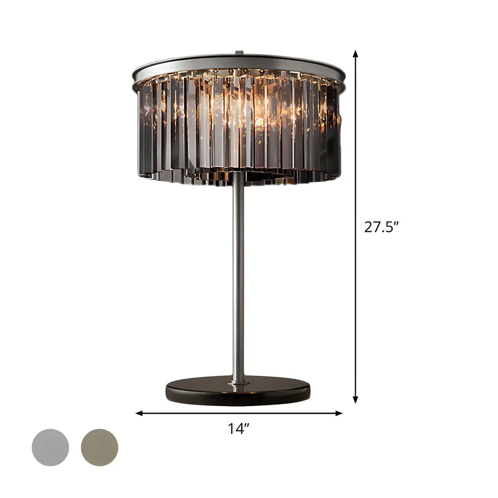 Lampe de table LED moderne en cristal pour salon