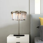 Lampe de table LED moderne en cristal pour salon