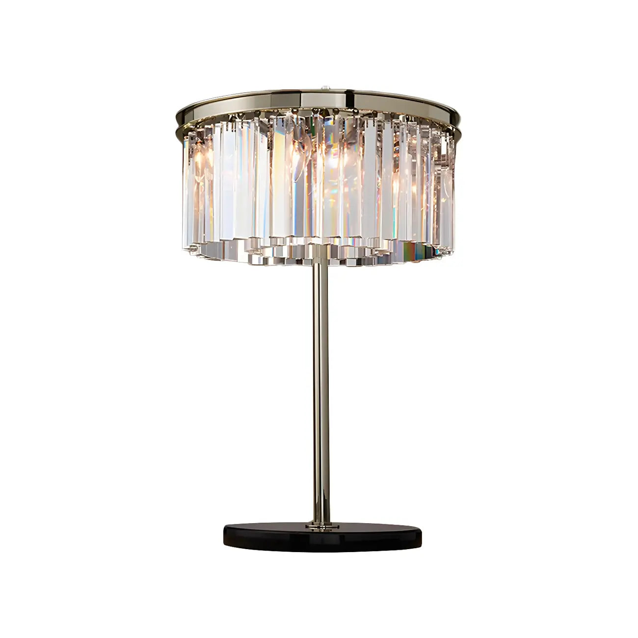Lampe de table LED moderne en cristal pour salon