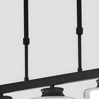 Suspension cylindrique moderne en verre pour îlot de cuisine