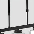 Suspension cylindrique moderne en verre pour îlot de cuisine