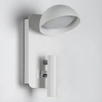 Applique murale moderne à 2 lumières LED avec port de chargement pour chambre à coucher