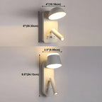 Applique murale moderne à 2 lumières LED avec port de chargement pour chambre à coucher