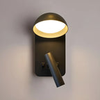 Applique murale moderne à 2 lumières LED avec port de chargement pour chambre à coucher