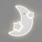 Applique murale LED Lune et Étoile pour chambre d'enfant avec télécommande