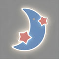 Applique murale LED Lune et Étoile pour chambre d'enfant avec télécommande